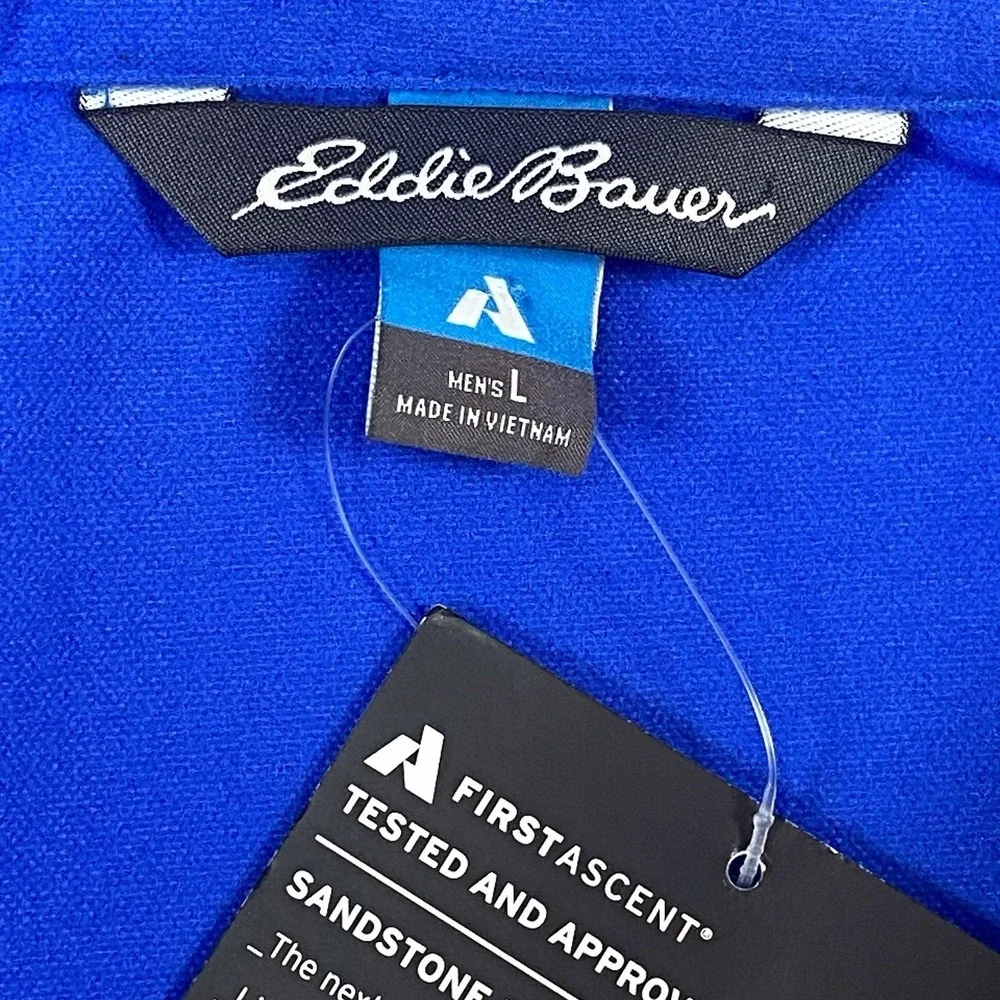 New Eddie Bauer First Ascent‎ Lightweight Jacket Mens L Sandstone Outdoor Hiking
